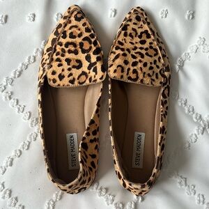 Gently Worn Steve Madden Leopard Flats